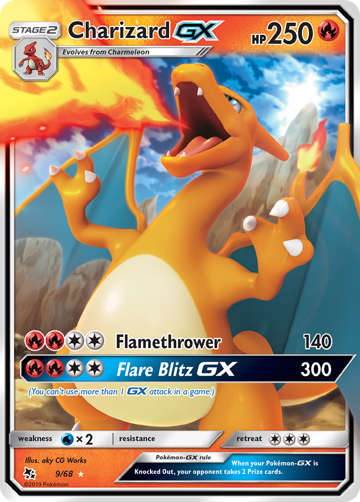 Charizard GX (9/68) [Sun & Moon: Hidden Fates] | Black Swamp Games