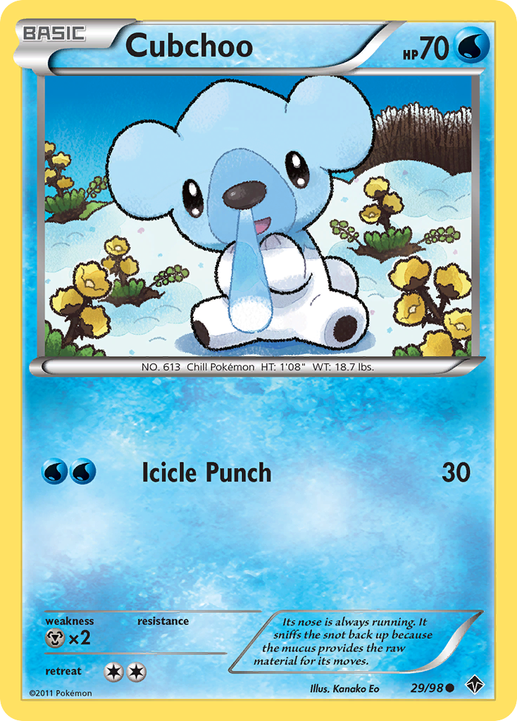 Cubchoo (29/98) [Black & White: Emerging Powers] | Black Swamp Games