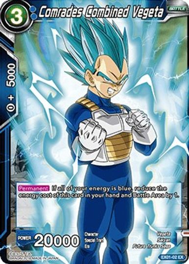 Comrades Combined Vegeta (EX01-02) [Mighty Heroes] | Black Swamp Games