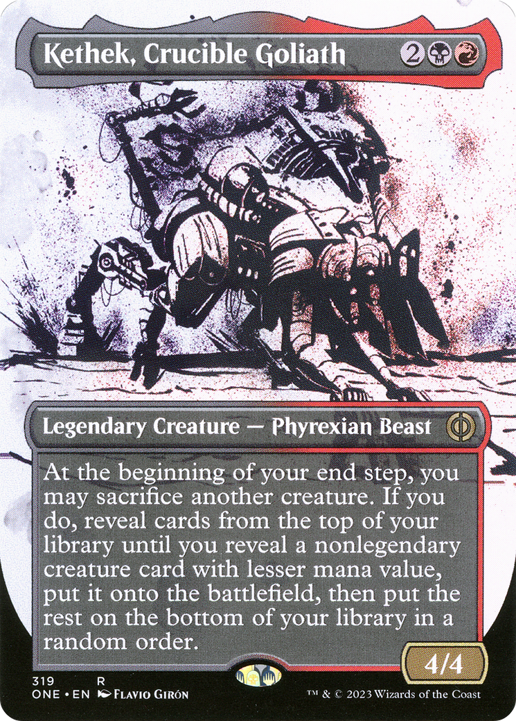 Kethek, Crucible Goliath (Borderless Ichor) [Phyrexia: All Will Be One] | Black Swamp Games