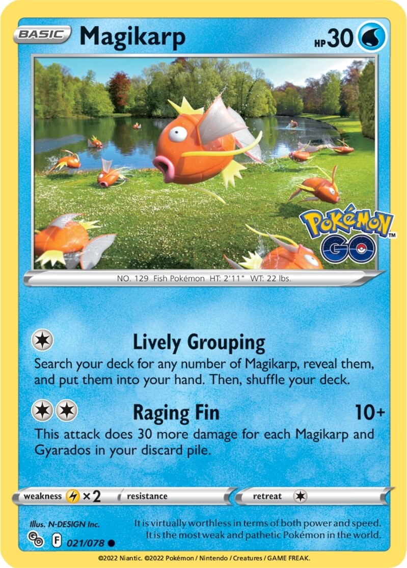 Magikarp (021/078) [Pokémon GO] | Black Swamp Games