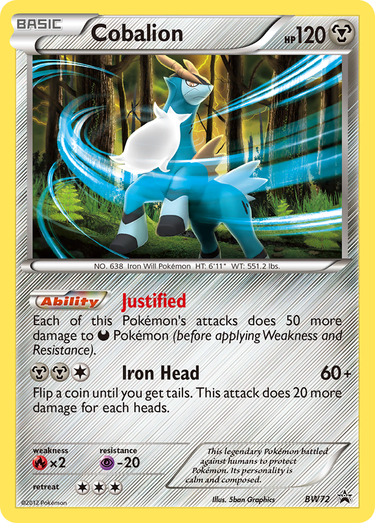 Cobalion (BW72) [Black & White: Black Star Promos] | Black Swamp Games