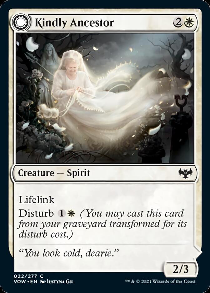 Kindly Ancestor // Ancestor's Embrace [Innistrad: Crimson Vow] | Black Swamp Games