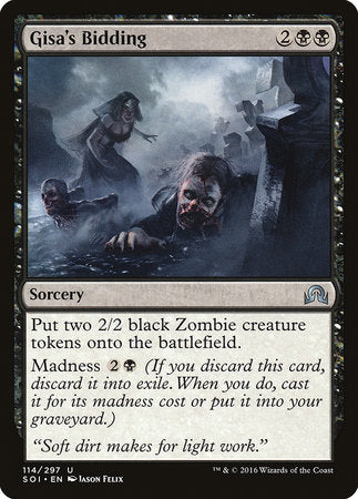 Gisa's Bidding [Shadows over Innistrad] | Black Swamp Games