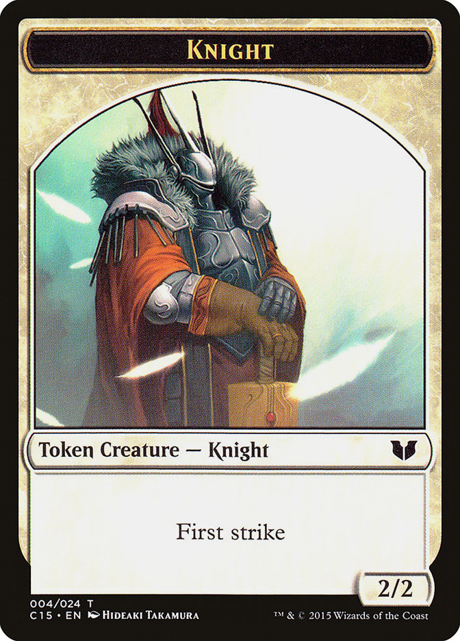 Knight (004) // Elemental Shaman Double-Sided Token [Commander 2015 Tokens] | Black Swamp Games