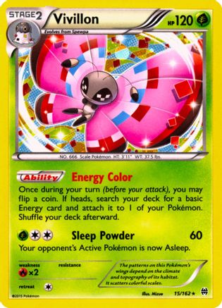 Vivillon (15/162) (Cosmos Holo) [XY: BREAKthrough] | Black Swamp Games