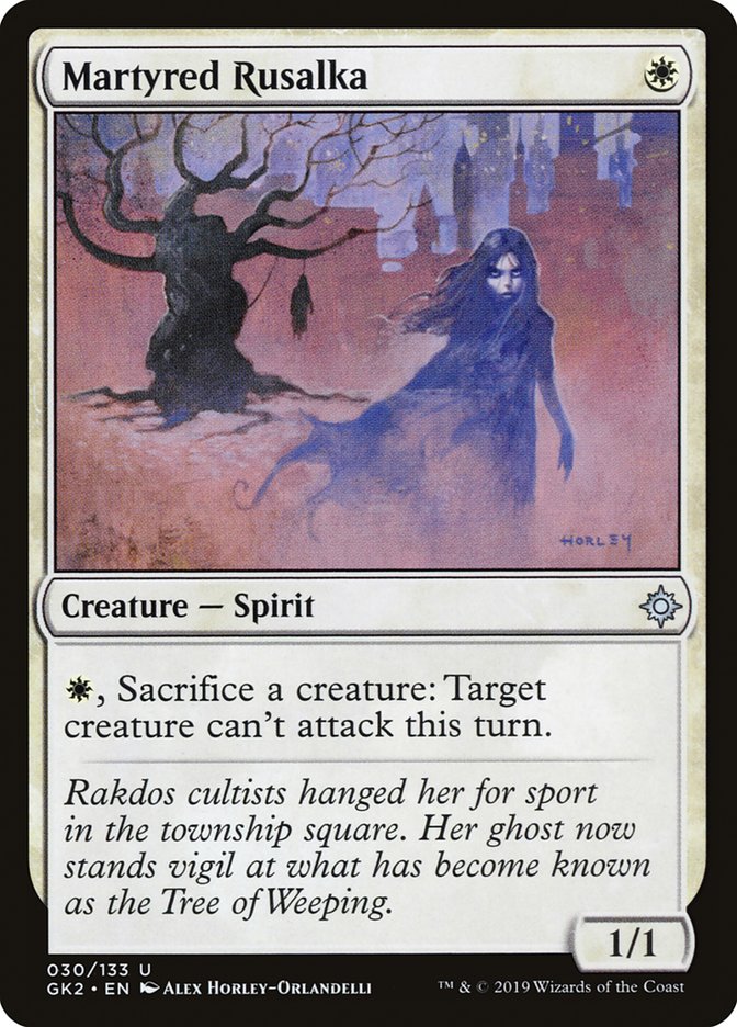 Martyred Rusalka [Ravnica Allegiance Guild Kit] | Black Swamp Games