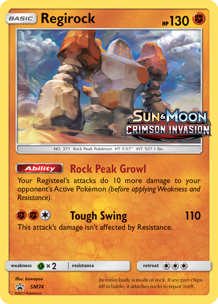 Regirock (SM74) [Sun & Moon: Black Star Promos] | Black Swamp Games