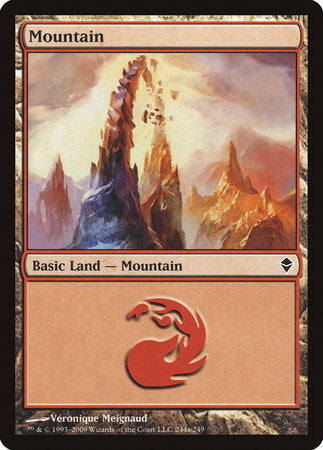 Mountain (244a) [Zendikar] | Black Swamp Games