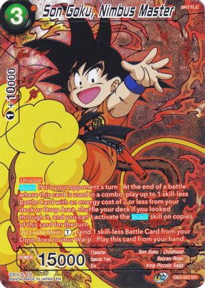 Boné curvo preto e laranja snapback Son Goku Criança DB3 GOK4