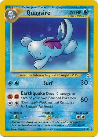 Quagsire (45/111) [Neo Genesis Unlimited] | Black Swamp Games