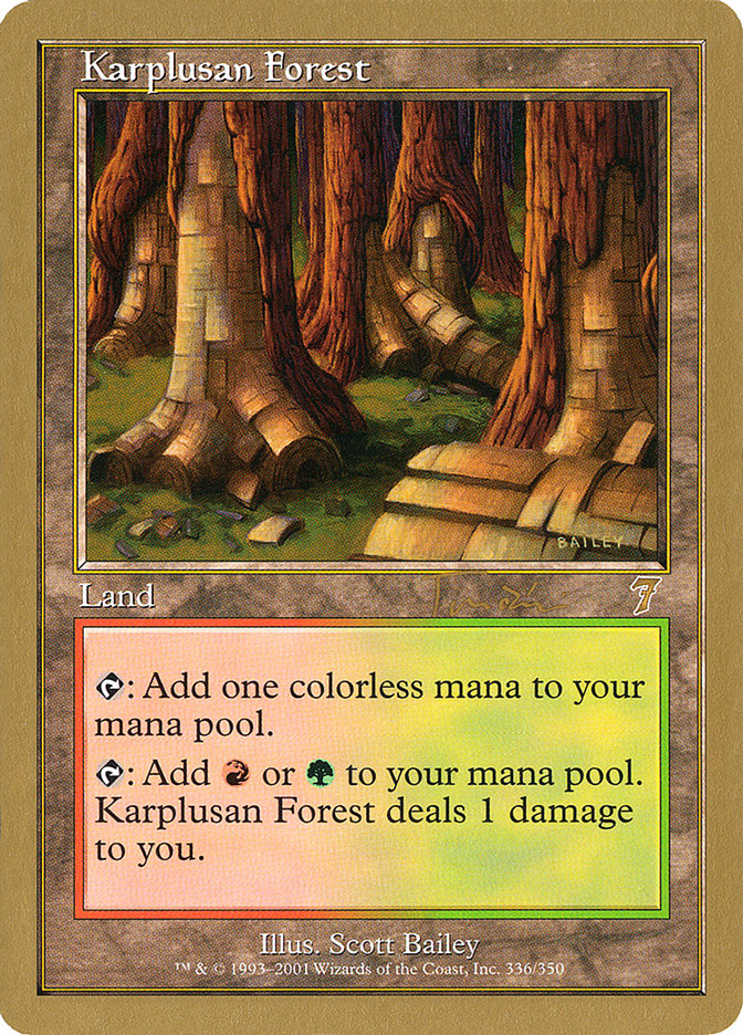 Karplusan Forest (Jan Tomcani) [World Championship Decks 2001] | Black Swamp Games