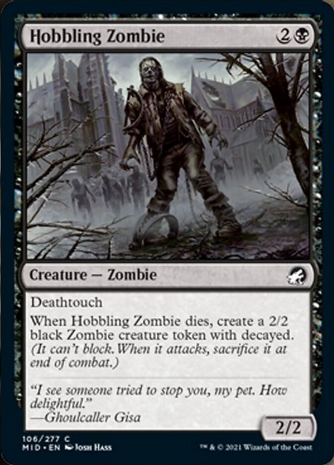 Hobbling Zombie [Innistrad: Midnight Hunt] | Black Swamp Games