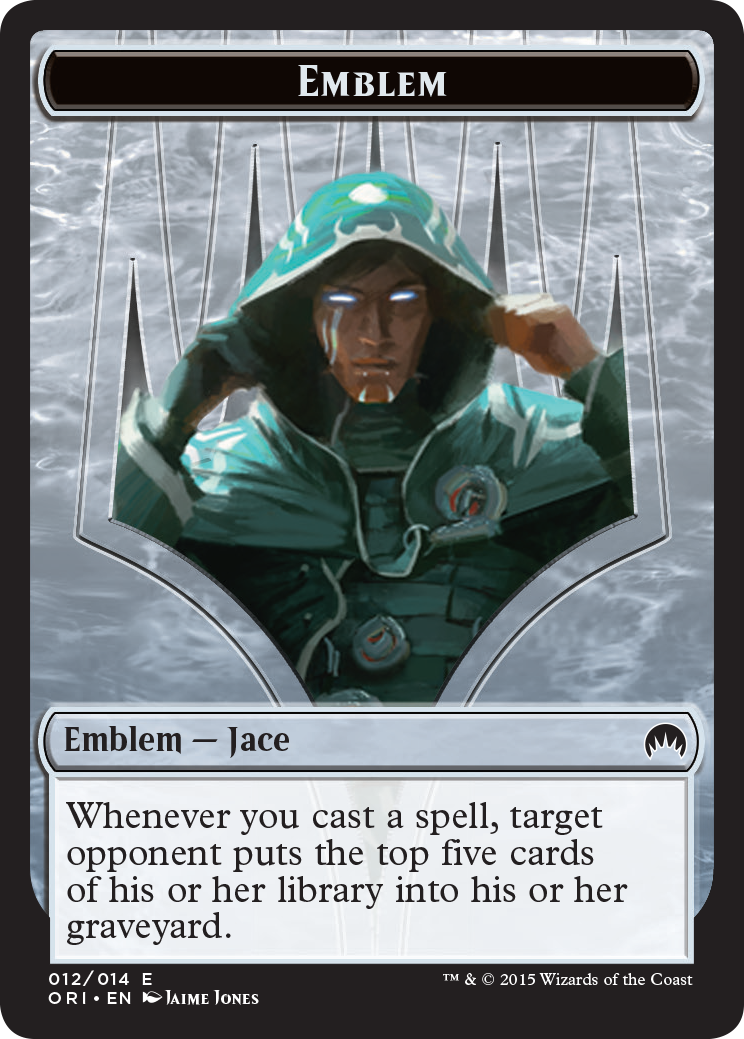 Pest // Jace, Telepath Unbound Emblem Double-Sided Token [Secret Lair: From Cute to Brute Tokens] | Black Swamp Games