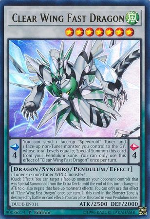 Clear Wing Fast Dragon [DUDE-EN011] Ultra Rare | Black Swamp Games