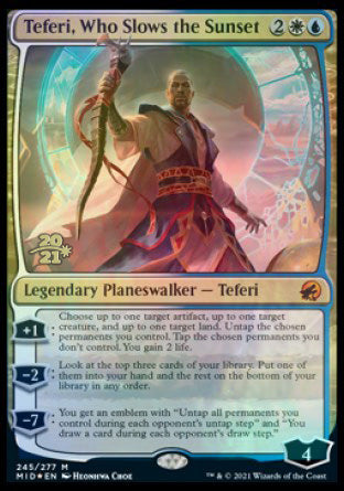 Teferi, Who Slows the Sunset [Innistrad: Midnight Hunt Prerelease Promos] | Black Swamp Games