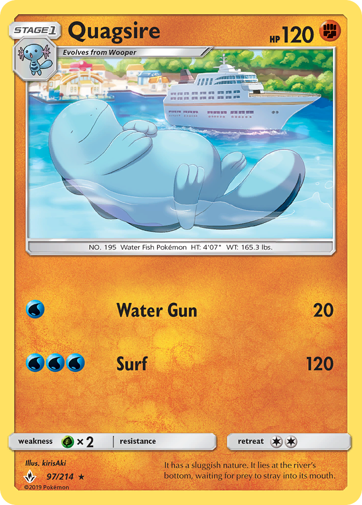 Quagsire (97/214) [Sun & Moon: Unbroken Bonds] | Black Swamp Games