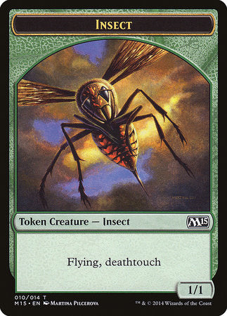 Insect Token (Deathtouch) [Magic 2015 Tokens] | Black Swamp Games
