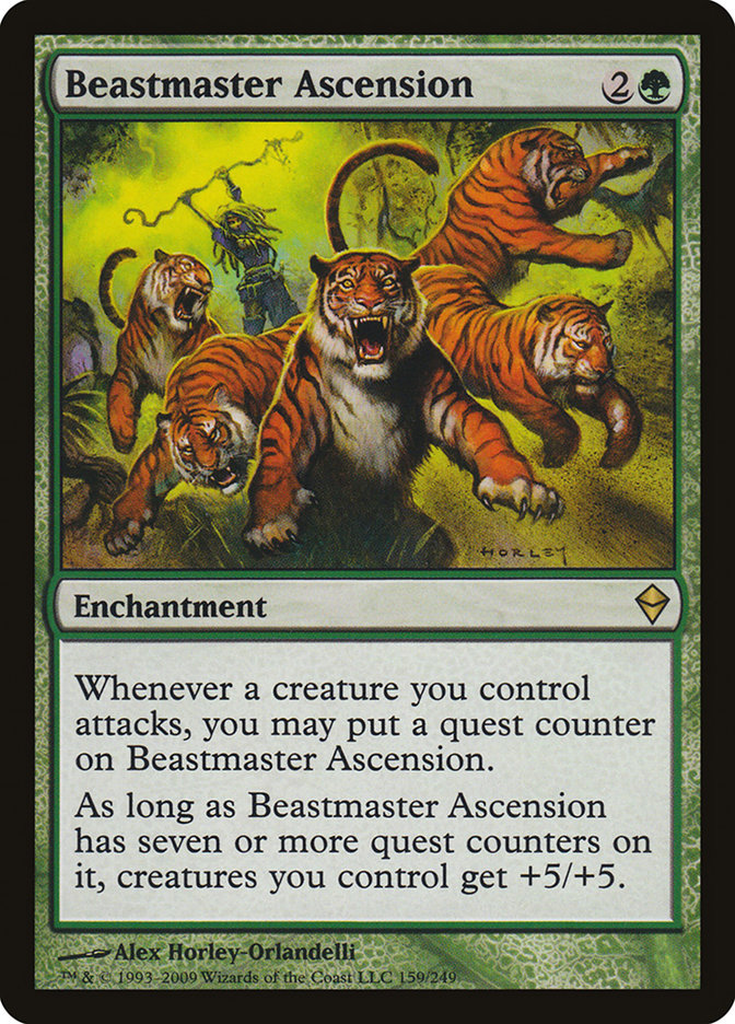 Beastmaster Ascension [Zendikar] | Black Swamp Games