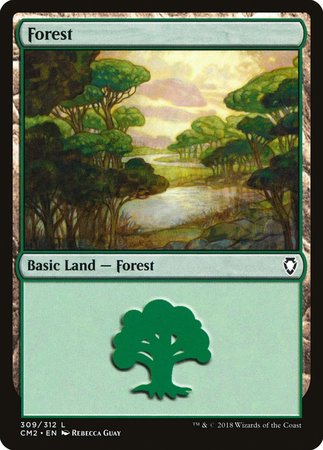 Forest (309) [Commander Anthology Volume II] | Black Swamp Games