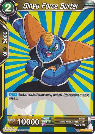 Ginyu Force Burter [BT1-097] | Black Swamp Games