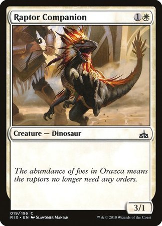 Raptor Companion [Rivals of Ixalan] | Black Swamp Games