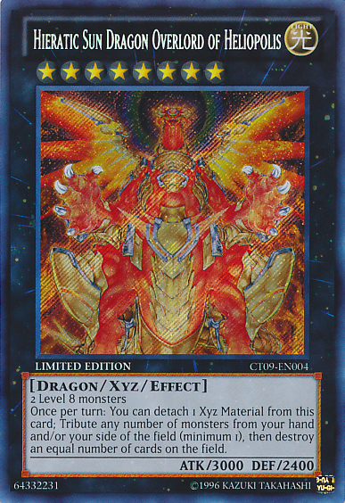 Hieratic Sun Dragon Overlord of Heliopolis [CT09-EN004] Secret Rare | Black Swamp Games