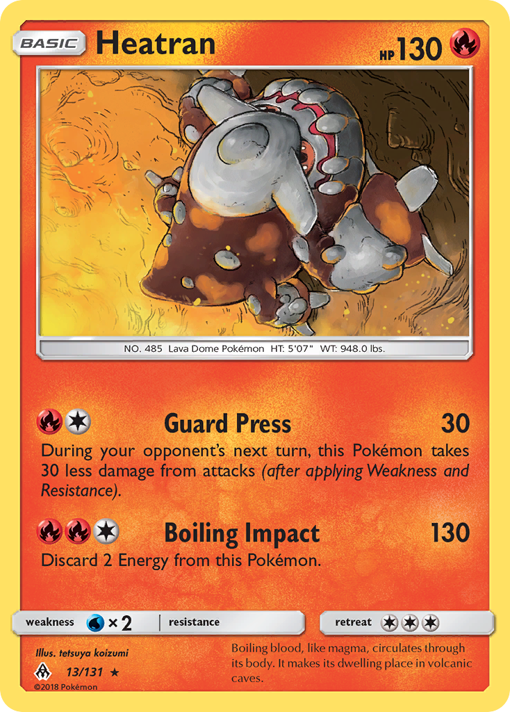 Heatran (13/131) [Sun & Moon: Forbidden Light] | Black Swamp Games
