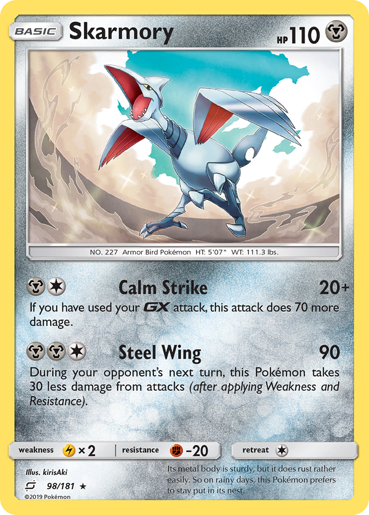 Skarmory (98/181) [Sun & Moon: Team Up] | Black Swamp Games