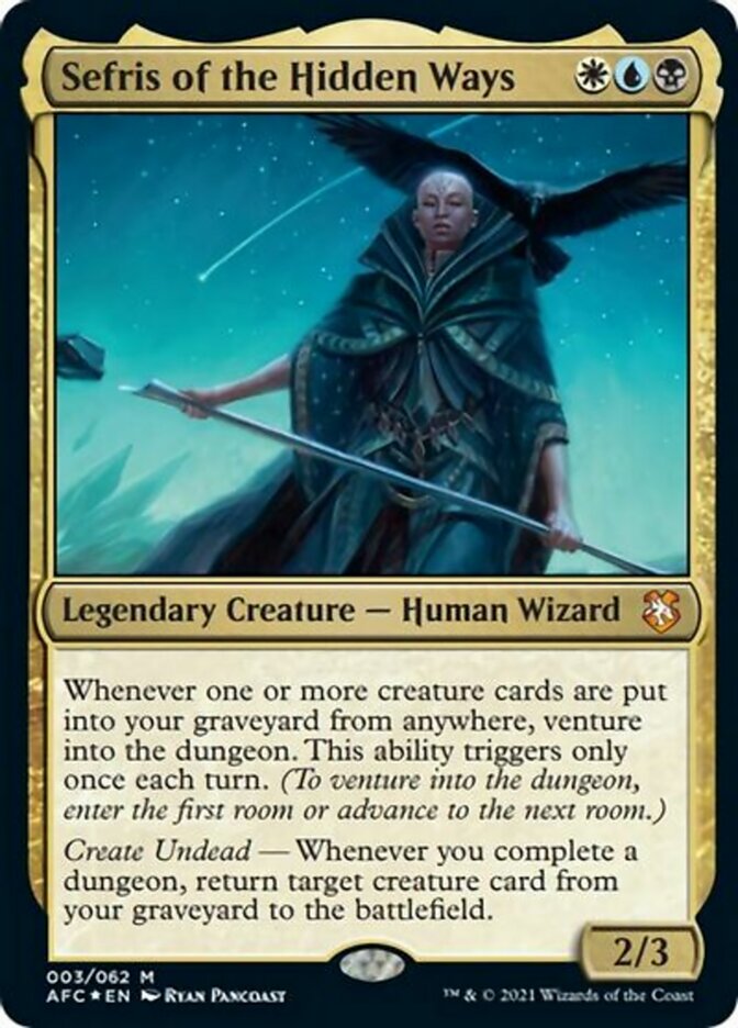 Sefris of the Hidden Ways (Display Commander) [Dungeons & Dragons: Adventures in the Forgotten Realms Commander] | Black Swamp Games