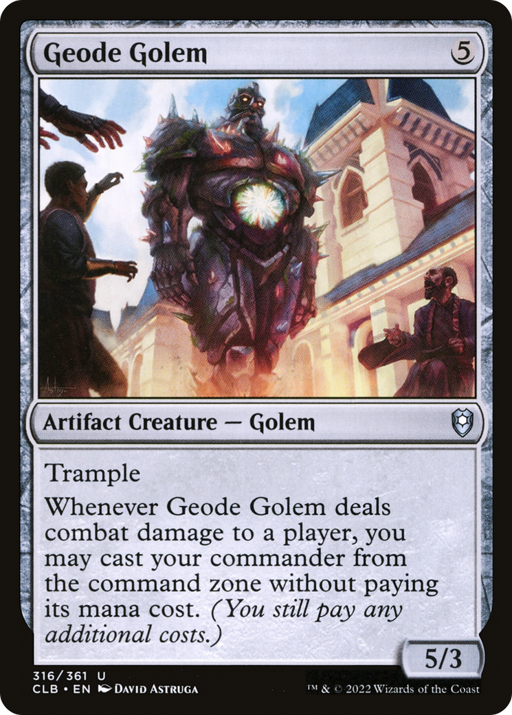 Geode Golem [Commander Legends: Battle for Baldur's Gate] | Black Swamp Games