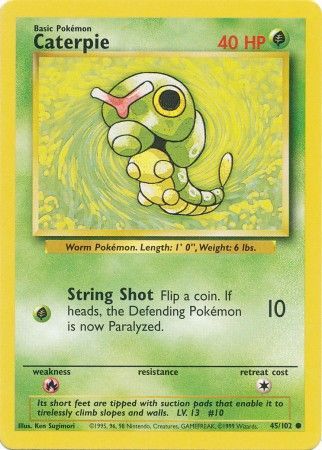 Caterpie (45/102) [Base Set Unlimited] | Black Swamp Games