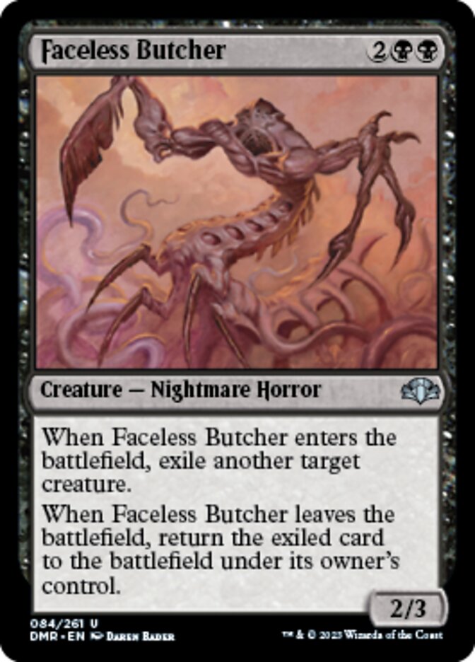 Faceless Butcher [Dominaria Remastered] | Black Swamp Games