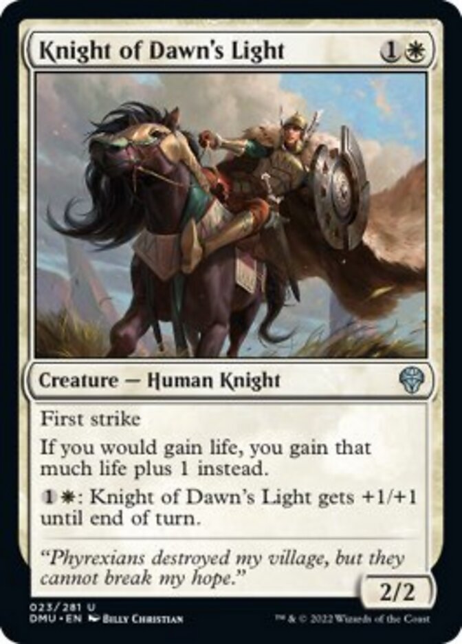 Knight of Dawn's Light [Dominaria United] | Black Swamp Games