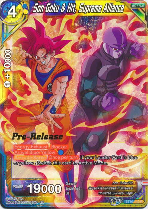 Son Goku & Hit, Supreme Alliance (BT10-145) [Rise of the Unison Warrior Prerelease Promos] | Black Swamp Games