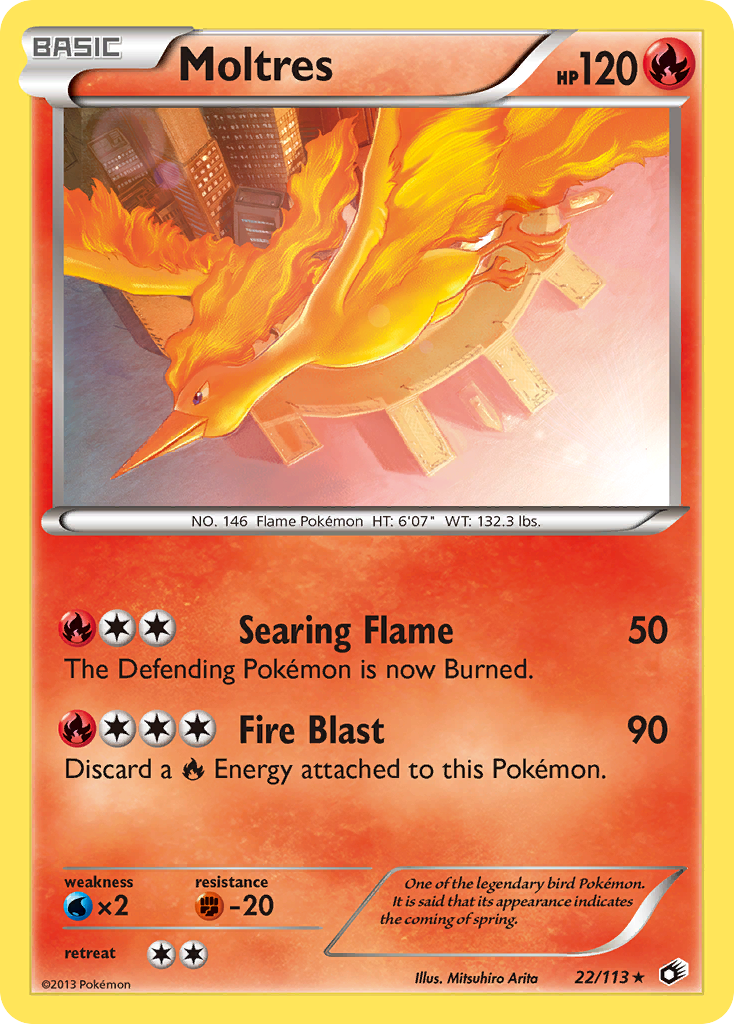 Moltres (22/113) [Black & White: Legendary Treasures] | Black Swamp Games