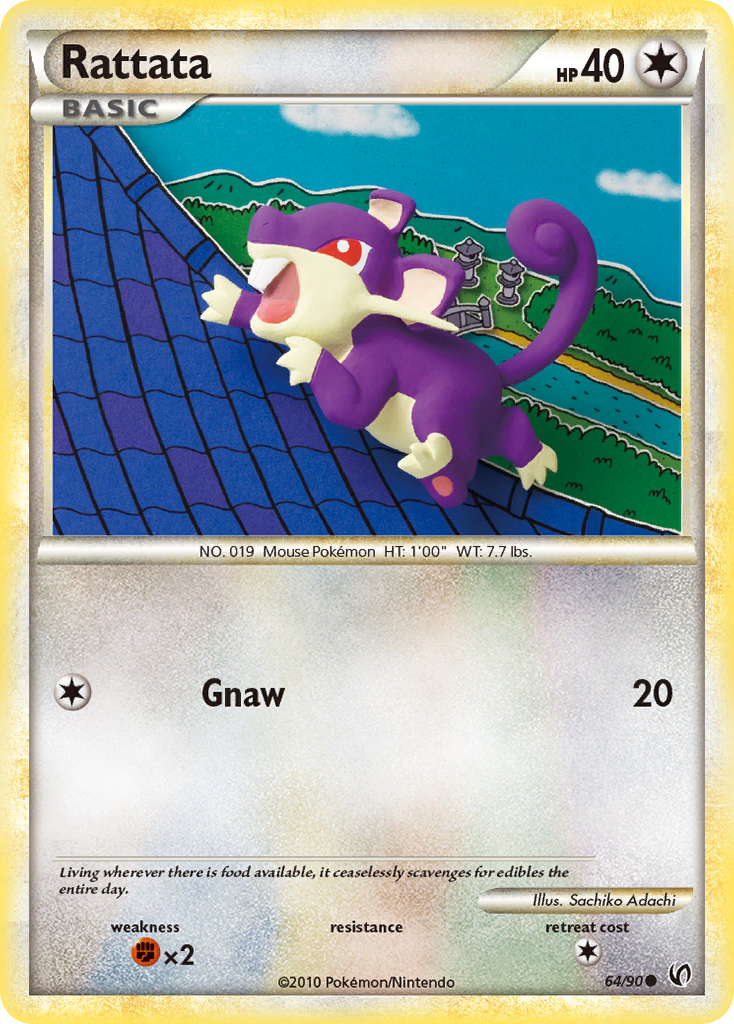 Rattata (64/90) [HeartGold & SoulSilver: Undaunted] | Black Swamp Games