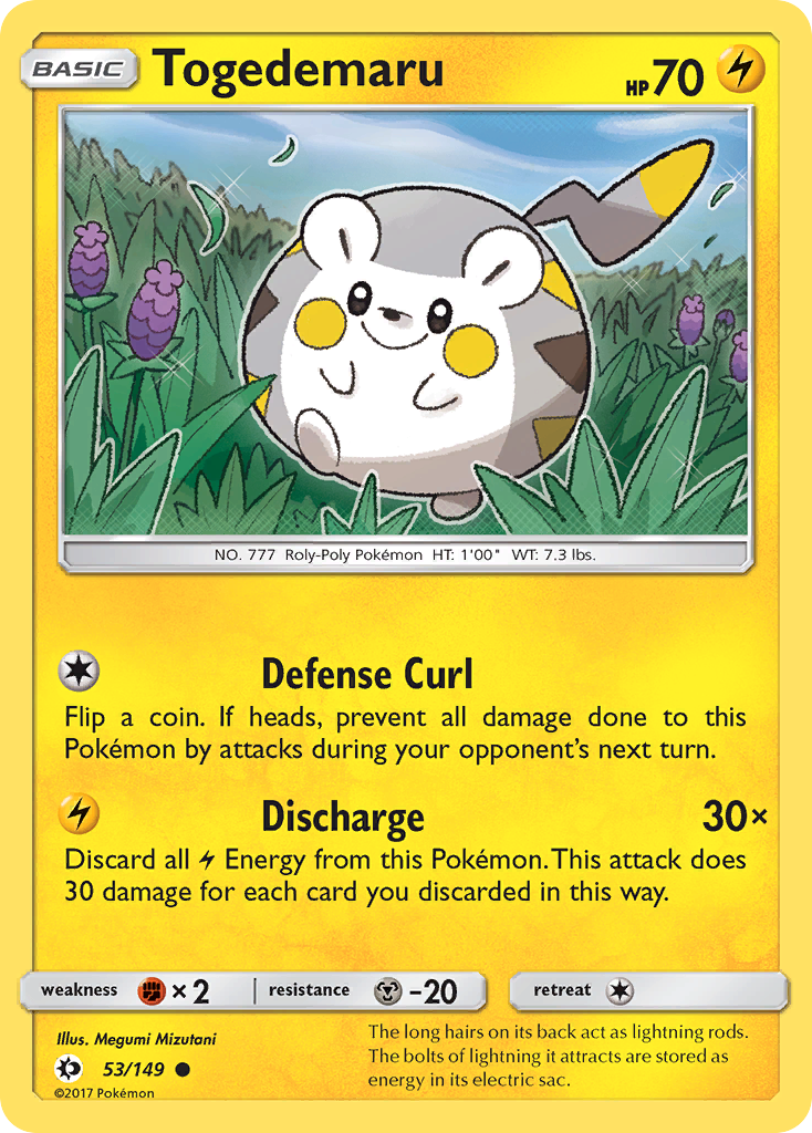 Togedemaru (53/149) [Sun & Moon: Base Set] | Black Swamp Games