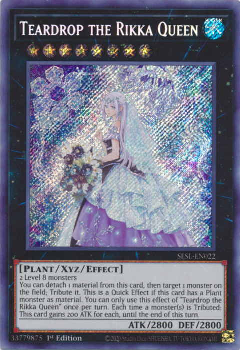 Teardrop the Rikka Queen [SESL-EN022] Secret Rare | Black Swamp Games