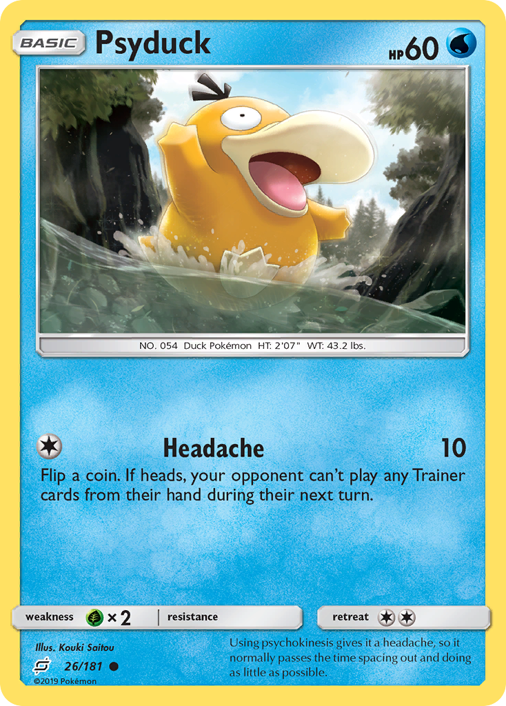 Psyduck (26/181) [Sun & Moon: Team Up] | Black Swamp Games