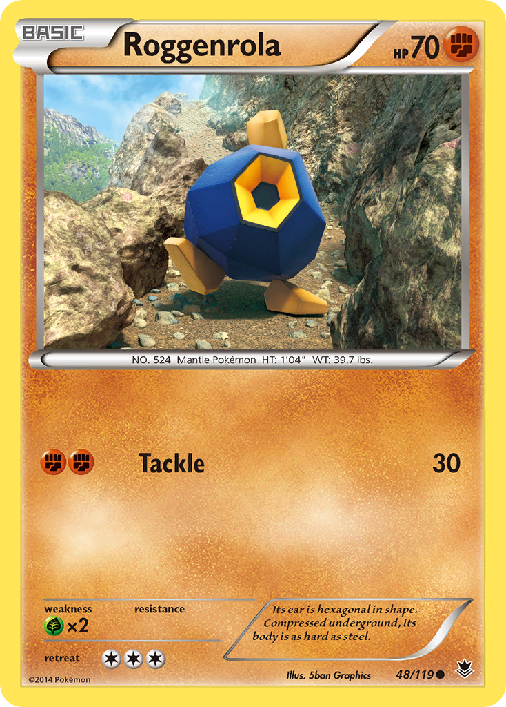 Roggenrola (48/119) [XY: Phantom Forces] | Black Swamp Games