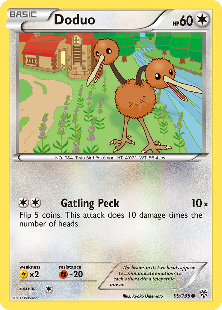 Doduo (99/135) [Black & White: Plasma Storm] | Black Swamp Games