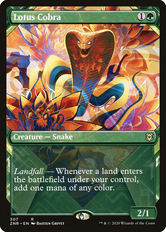 Lotus Cobra (Showcase) [Zendikar Rising] | Black Swamp Games