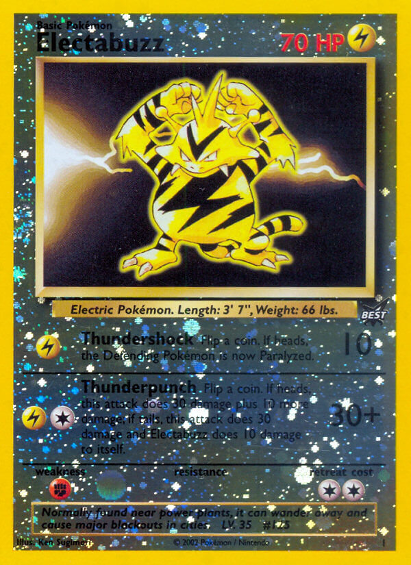 Electabuzz (1) [Best of Promos] | Black Swamp Games