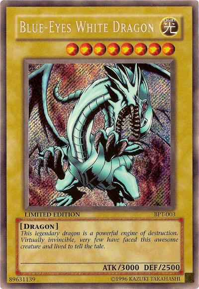 Blue-Eyes White Dragon [BPT-003] Secret Rare | Black Swamp Games