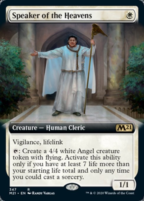 Speaker of the Heavens (Extended Art) [Core Set 2021] | Black Swamp Games