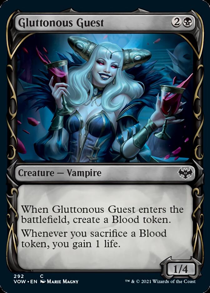 Gluttonous Guest (Showcase Fang Frame) [Innistrad: Crimson Vow] | Black Swamp Games