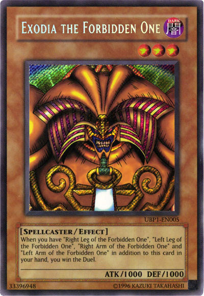 Exodia the Forbidden One [UBP1-EN005] Secret Rare | Black Swamp Games