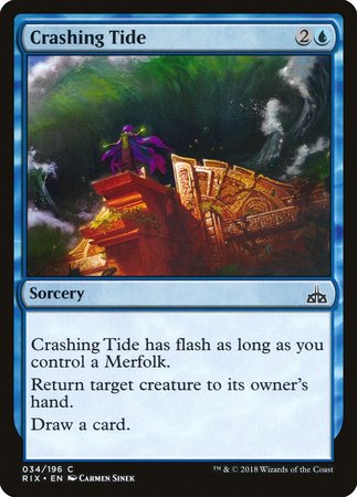 Crashing Tide [Rivals of Ixalan] | Black Swamp Games