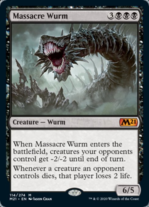 Massacre Wurm [Core Set 2021] | Black Swamp Games